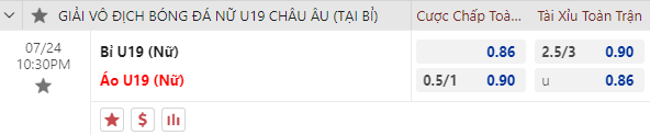 Lật tẩy nhà cái hôm nay: U19 nữ Áo vs U19 nữ Bỉ, 22h30 ngày 24/7 - Ảnh 2