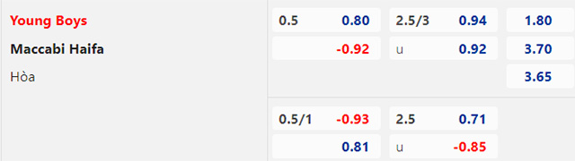 Trận b&oacute;ng đ&aacute;ng ngờ nhất h&ocirc;m nay: Young Boys vs Maccabi Haifa, 02h00 ng&agrave;y 30/8  - Ảnh 2