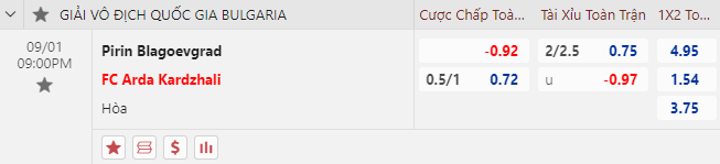 Nhận định Pirin Blagoevgrad vs Arda Kardzhali, 21h00 ngày 1/9: Chưa thể khá hơn - Ảnh 1