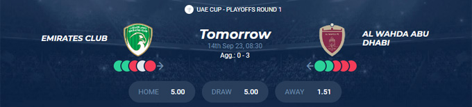 Soi k&egrave;o Emirates Club vs Al Wahda, 20h30 ng&agrave;y 14/9 - Ảnh 1