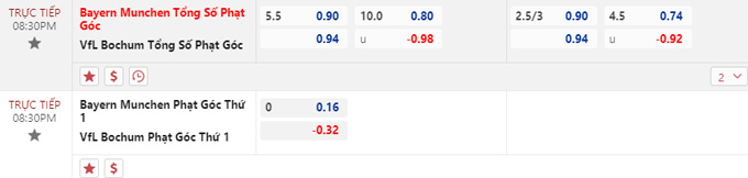 Soi k&egrave;o phạt g&oacute;c Bayern Munich vs Bochum, 20h30 ng&agrave;y 23/9 - Ảnh 1