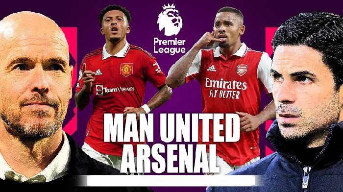 Link trực tiếp Man United vs Arsenal, 22h30 ngày 4/9, Ngoại hạng Anh 2022/23